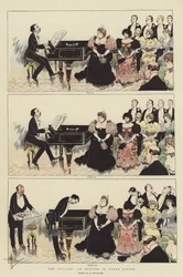 Das Wiegenlied, eine Episode in drei Szenen (Chromolithographie)
